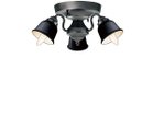 【フライミー ファクトリー/FLYMEe Factory / GOODS】のCUSTOM SERIES 3 Ceiling Lamp × Petit Steel / カスタムシリーズ 3灯シーリングランプ × スチール(プチ) 器具本体:ビンテージメタル、シェード:ブラック|ID: prp329100000000717 ipo3291000000033499579