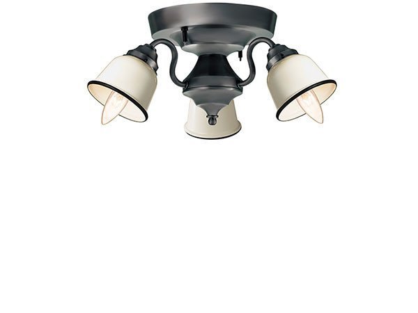 【フライミー ファクトリー/FLYMEe Factory / GOODS】のCUSTOM SERIES 3 Ceiling Lamp × Petit Steel / カスタムシリーズ 3灯シーリングランプ × スチール(プチ) インテリア・キッズ・メンズ・レディースファッション・服の通販 founy(ファニー) 　送料無料　Free Shipping　アンティーク　Antique-Inspired　クラシカル　Classical, Vintage-Inspired　シンプル　Simple, Minimal　ホーム・キャンプ・アウトドア・お取り寄せ　Home Living / Home & Lifestyle / Camping Gear / Outdoor Camping　家具・インテリア　Home Furniture & Interior. Stylish & Functional Living Spaces　ライト・照明　Lamps & Lighting Fixtures　シーリングライト・天井照明　Ceiling Light / Flush Mount Light　器具本体:ビンテージメタル、シェード:バター|ID: prp329100000000717 ipo3291000000033499581