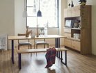 【フライミー ファクトリー/FLYMEe Factory / GOODS】のDINING TABLE / ダイニングテーブル #100783(角面タイプ) 天板:オーク、サイズ:幅180 × 奥行85cm|ID: prp329100000000740 ipo3291000000030178774