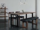 【マスターウォール/MASTERWAL / GOODS】のGROW BENCH / グロウ ベンチ ウッドレッグス 張地:脚部:ウォールナット(オイル塗装)、サイズ:幅140cm|ID: prp329100000000786 ipo3291000000035126716