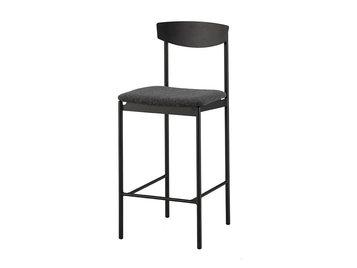 【杉山製作所/Sugiyama Seisakusho / GOODS】のPetit Counter Chair / プチ カウンターチェア インテリア・キッズ・メンズ・レディースファッション・服の通販 founy(ファニー) 　送料無料　Free Shipping　スタンダード　Standard, Basic　ホーム・キャンプ・アウトドア・お取り寄せ　Home Living / Home & Lifestyle / Camping Gear / Outdoor Camping　家具・インテリア　Home Furniture & Interior. Stylish & Functional Living Spaces　チェア・椅子　Seating & Chairs　カウンターチェア・ハイチェア　Bar Stools / High Stools　張地:ホルム HoCGR チャコールグレー(Aランク)、フレームサンドブラック、サイズ:座面高72c|ID: prp329100000000830 ipo3291000000033949847