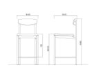 【杉山製作所/Sugiyama Seisakusho / GOODS】のPetit Counter Chair / プチ カウンターチェア 「座面高57cm」寸法図|ID: prp329100000000830 ipo3291000000033949851