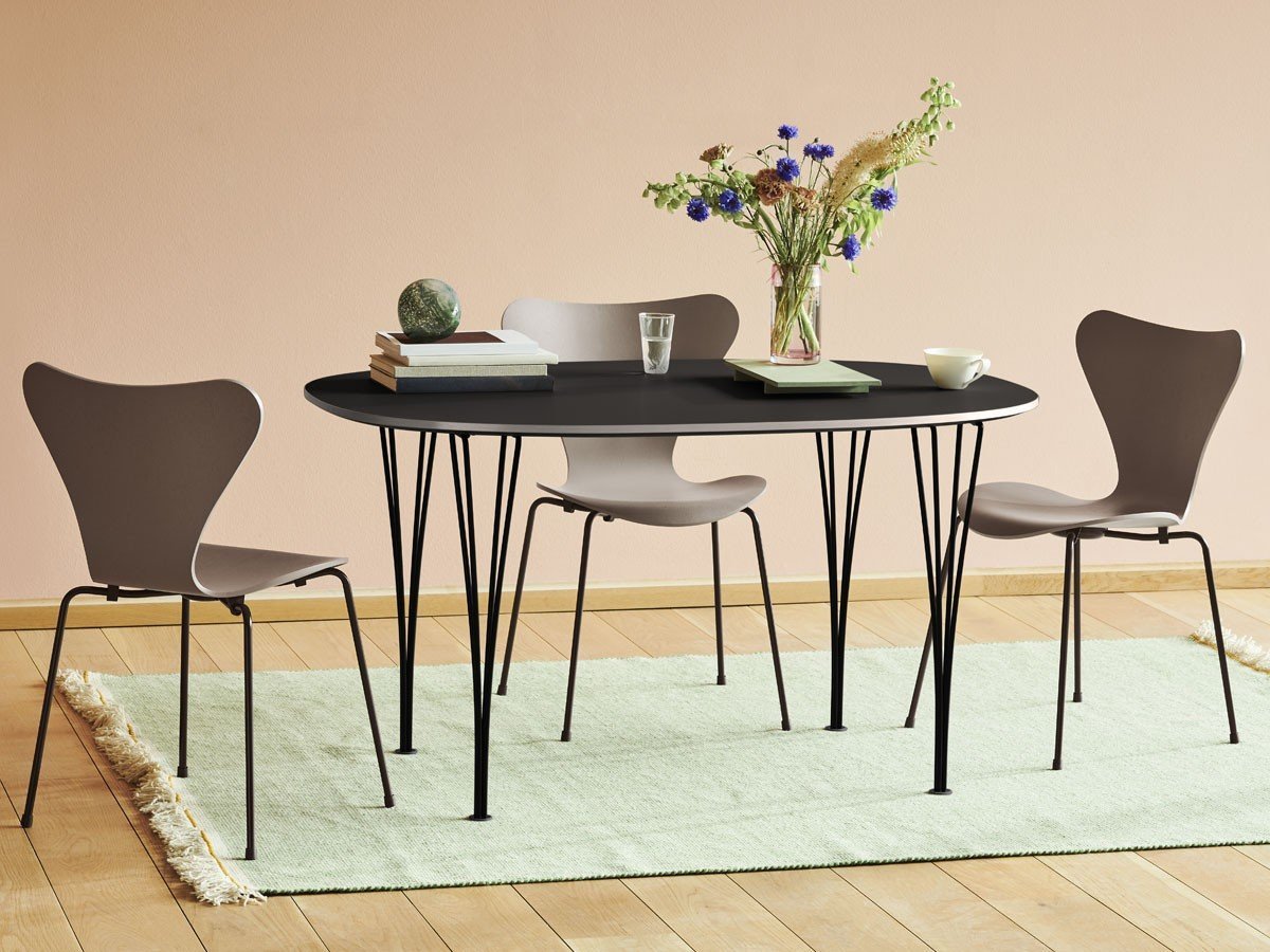 【フリッツ ハンセン/FRITZ HANSEN / GOODS】のTABLE SERIES SUPERELLIPSE / テーブルシリーズ スーパー楕円テーブル スパンレッグ B611 人気、トレンドファッション・服の通販 founy(ファニー) 　テーブル　Table　フォルム　Form　ホーム・キャンプ・アウトドア・お取り寄せ　Home,Garden,Outdoor,Camping Gear　家具・インテリア　Furniture　テーブル　Table　ダイニングテーブル　Dining Table　other-3|ID: prp329100000000872 ipo3291000000031459520