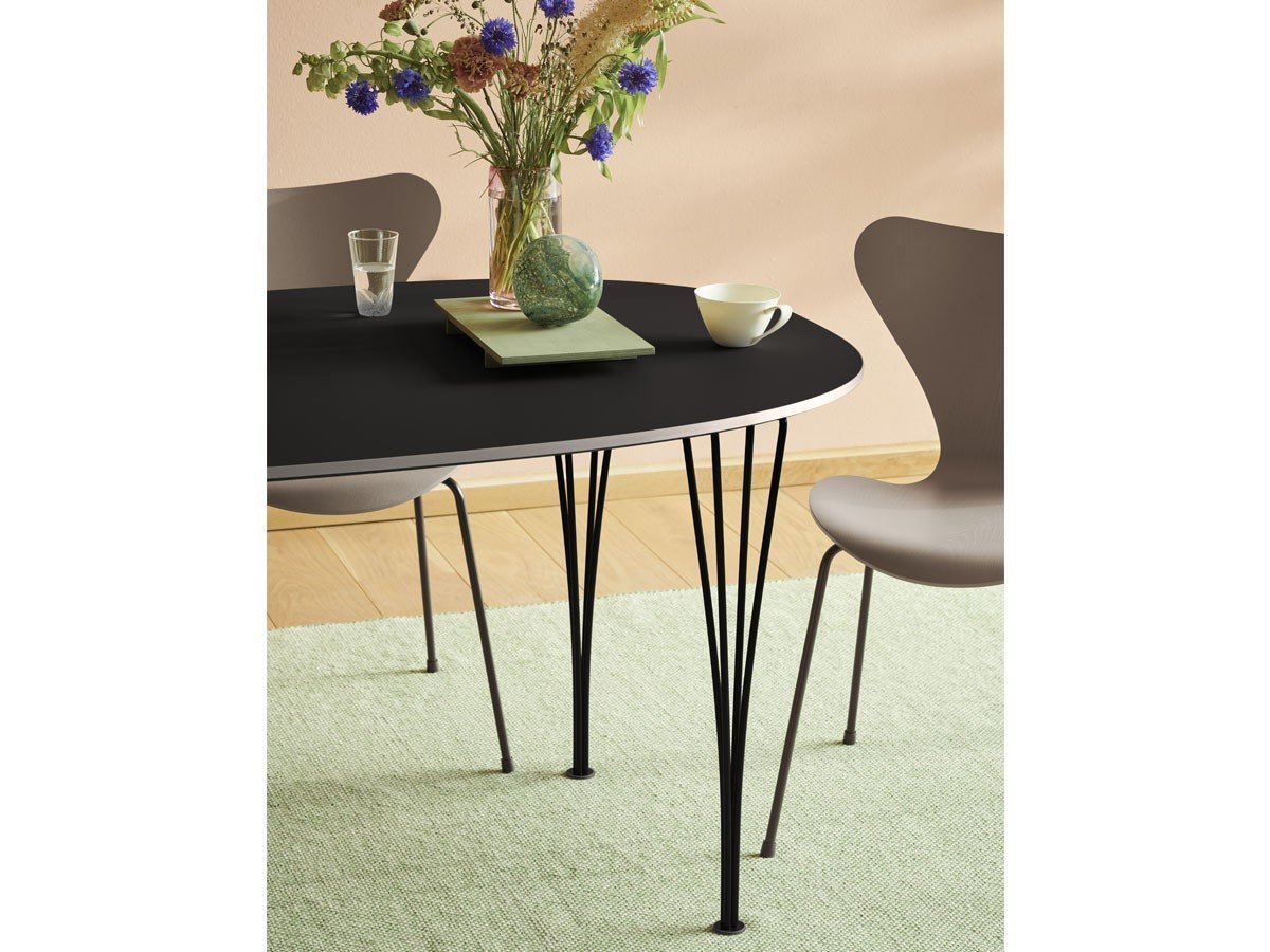 【フリッツ ハンセン/FRITZ HANSEN / GOODS】のTABLE SERIES SUPERELLIPSE / テーブルシリーズ スーパー楕円テーブル スパンレッグ B611 人気、トレンドファッション・服の通販 founy(ファニー) 　テーブル　Table　フォルム　Form　ホーム・キャンプ・アウトドア・お取り寄せ　Home,Garden,Outdoor,Camping Gear　家具・インテリア　Furniture　テーブル　Table　ダイニングテーブル　Dining Table　other-4|ID: prp329100000000872 ipo3291000000031459522