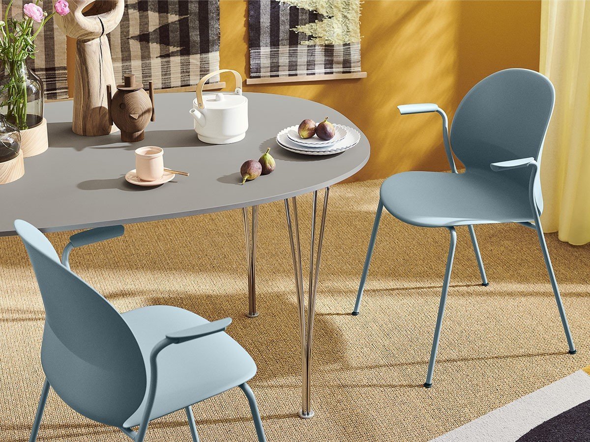 【フリッツ ハンセン/FRITZ HANSEN / GOODS】のTABLE SERIES SUPERELLIPSE / テーブルシリーズ スーパー楕円テーブル スパンレッグ B611 人気、トレンドファッション・服の通販 founy(ファニー) 　テーブル　Table　フォルム　Form　ホーム・キャンプ・アウトドア・お取り寄せ　Home,Garden,Outdoor,Camping Gear　家具・インテリア　Furniture　テーブル　Table　ダイニングテーブル　Dining Table　other-5|ID: prp329100000000872 ipo3291000000031459524