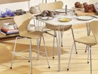 【フリッツ ハンセン/FRITZ HANSEN / GOODS】のTABLE SERIES SUPERELLIPSE / テーブルシリーズ スーパー楕円テーブル スパンレッグ B611 参考イメージ(天板:ラミネート / ホワイト、脚部:クローム仕上)|ID: prp329100000000872 ipo3291000000037091184