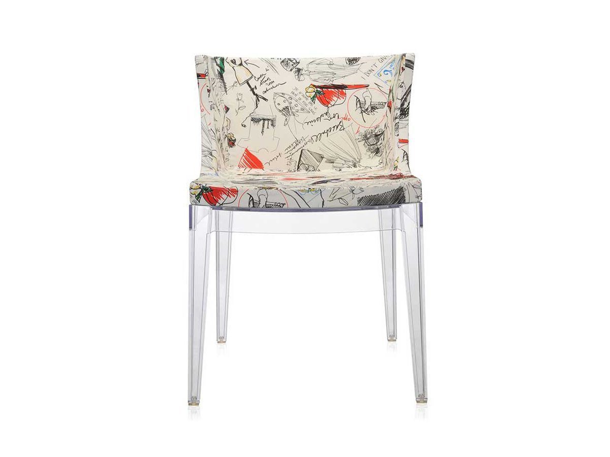 【カルテル/Kartell / GOODS】のMADEMOISELLE "A LA MODE" / マドモワゼル アラモード インテリア・キッズ・メンズ・レディースファッション・服の通販 founy(ファニー) 　ファブリック　Fabric　フォルム　Form　フレーム　Flame　ホーム・キャンプ・アウトドア・お取り寄せ　Home,Garden,Outdoor,Camping Gear　家具・インテリア　Furniture　チェア・椅子　Chair　ダイニングチェア　Dining Chair　張地:スケッチーズ、フレーム:クリア|ID: prp329100000000877 ipo3291000000030239224