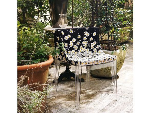【カルテル/Kartell / GOODS】のMADEMOISELLE "A LA MODE" / マドモワゼル アラモード インテリア・キッズ・メンズ・レディースファッション・服の通販 founy(ファニー) 　ファブリック　Fabric　フォルム　Form　フレーム　Flame　ホーム・キャンプ・アウトドア・お取り寄せ　Home,Garden,Outdoor,Camping Gear　家具・インテリア　Furniture　チェア・椅子　Chair　ダイニングチェア　Dining Chair　張地:デイジーズ、フレーム:クリア|ID: prp329100000000877 ipo3291000000030239271