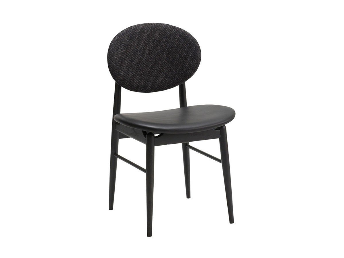 【アリアケ/ARIAKE / GOODS】のOutline Chair / アウトラインチェア(レザーシート+ファブリックバック) インテリア・キッズ・メンズ・レディースファッション・服の通販 founy(ファニー) 　送料無料　Free Shipping　ホーム・キャンプ・アウトドア・お取り寄せ　Home,Garden,Outdoor,Camping Gear　家具・インテリア　Furniture　チェア・椅子　Chair　ダイニングチェア　Dining Chair　背面張地:B-CGR(ファブリック / モリデン)、座面張地:ブラック(レザー / ミドリ)、フレー|ID: prp329100000000882 ipo3291000000030216887