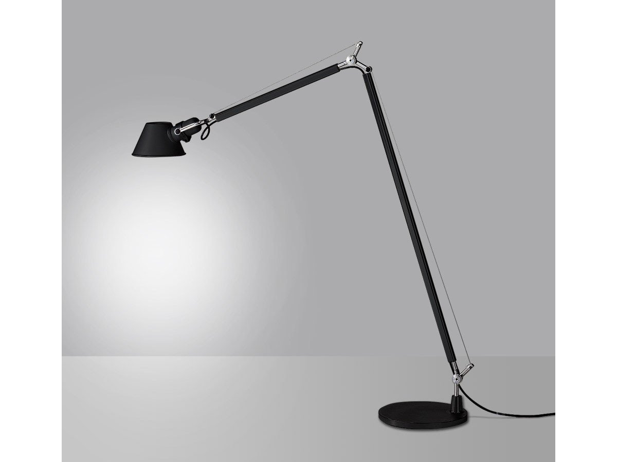 【アルテミデ/Artemide / GOODS】のTOLOMEO Reading Floor / トロメオ リーディングフロア インテリア・キッズ・メンズ・レディースファッション・服の通販 founy(ファニー) 　送料無料　Free Shipping　イタリア　Italy　フォルム　Form　ワイヤー　Wire　人気　Popularity　ホーム・キャンプ・アウトドア・お取り寄せ　Home,Garden,Outdoor,Camping Gear　家具・インテリア　Furniture　ライト・照明　Lighting & Light Fixtures　フロアライト・スタンドライト　Floor Light/Stand Light　ブラック|ID: prp329100000000896 ipo3291000000030229392