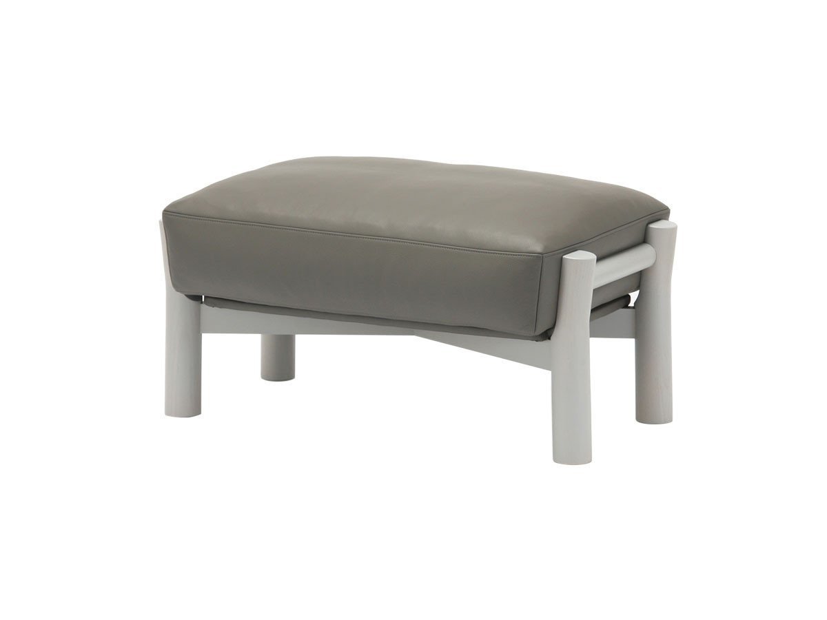 【カリモクニュースタンダード/KARIMOKU NEW STANDARD / GOODS】のCASTOR SOFA OTTOMAN / キャストールソファー オットマン インテリア・キッズ・メンズ・レディースファッション・服の通販 founy(ファニー) 　送料無料　Free Shipping　クッション　Cushion　コンパクト　Compact　フェザー　Feather　フォーム　Form　ホーム・キャンプ・アウトドア・お取り寄せ　Home,Garden,Outdoor,Camping Gear　家具・インテリア　Home Furniture & Interior. Stylish & Functional Living Spaces　ソファー　Sofa　オットマン　Ottoman　張地:X581 ダークグレー(レザー)、フレームグレイングレー|ID: prp329100000000971 ipo3291000000030209858