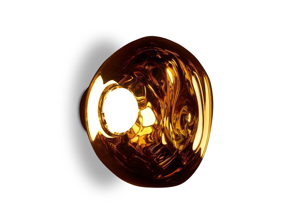 【トム ディクソン/Tom Dixon / GOODS】のMelt Mini Surface LED / メルト ミニ サーフェイス 内蔵LED ブラケット仕様 インテリア・キッズ・メンズ・レディースファッション・服の通販 founy(ファニー) 　ガラス　Glass, Glassware　ハンド　Hand, Handmade　フェイス　Face, Facial Design　フロント　Front, Front Design　送料無料　Free Shipping　ホーム・キャンプ・アウトドア・お取り寄せ　Home Living / Home & Lifestyle / Camping Gear / Outdoor Camping　家具・インテリア　Home Furniture & Interior. Stylish & Functional Living Spaces　ライト・照明　Lamps & Lighting Fixtures　ゴールド|ID: prp329100000001023 ipo3291000000036853706