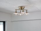 【フライミー ファクトリー/FLYMEe Factory / GOODS】のCUSTOM SERIES 4 Cross Ceiling Lamp × Trans Dish / カスタムシリーズ 4灯クロスシーリングランプ × トランス(ディッシュ) 器具本体:ゴールド、シェード:ホワイト|ID: prp329100000001043 ipo3291000000030235238