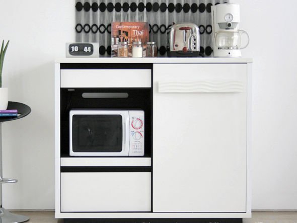 【フライミールーム/FLYMEe Room / GOODS】のKITCHEN BOARD / キッチンボード 幅120cm f1134 インテリア・キッズ・メンズ・レディースファッション・服の通販 founy(ファニー) 　スタイリッシュ　Stylish, Fashionable　ホーム・キャンプ・アウトドア・お取り寄せ　Home Living / Home & Lifestyle / Camping Gear / Outdoor Camping　キッチン・ダイニング　Kitchen & Dining Essentials. Stylish & Functional Tableware　キッチン収納　Kitchen Storage　キッチン収納・食器棚・レンジ台　Kitchen Cabinet　左側は大小2段の引出しと、電子レンジや炊飯器など家電が使用可能なオープンのスライド棚です。|ID: prp329100000001054 ipo3291000000036842398