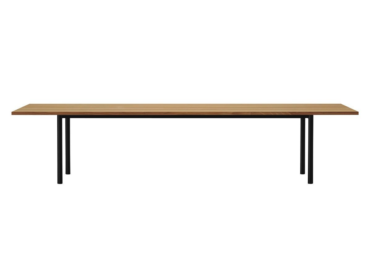 【マルタ/MALTA / GOODS】のSteel Leg Dining Table / スチールレッグ ダイニングテーブル インテリア・キッズ・メンズ・レディースファッション・服の通販 founy(ファニー) 　シンプル　Simple, Minimal　テーブル　Table, Dining Table　バランス　Balance, Style Balance　フォルム　Silhouette, Form　ホーム・キャンプ・アウトドア・お取り寄せ　Home Living / Home & Lifestyle / Camping Gear / Outdoor Camping　家具・インテリア　Home Furniture & Interior. Stylish & Functional Living Spaces　テーブル　Dining, Coffee & Side Tables　ダイニングテーブル・食卓テーブル　Dining Tables　サイズ:幅320cm × 奥行115cm、ウッド:ホワイトオーク C-0(ナチュラルクリア)|ID: prp329100000001112 ipo3291000000030177053