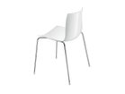 【アルペール/arper / GOODS】のCatifa 46 Armless Chair / カティファ46 アームレスチェア 単色タイプ 4本脚 シートホワイト、脚部クロムメッキ|ID:prp329100000001202