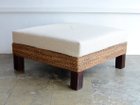 【カジャ/KAJA / GOODS】のFARGO Ottoman / ファーゴ オットマン Lサイズ フレームにはアジアン素材であるバナナリーフを使用。|ID: prp329100000001255 ipo3291000000031700554