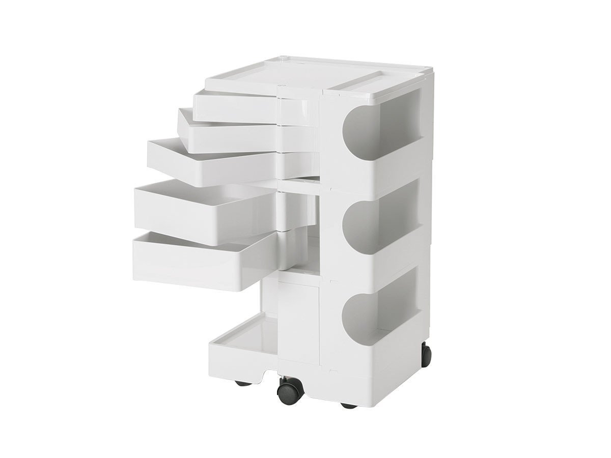 【ビーライン/B LINE / GOODS】のBoby Wagon / ボビーワゴン 3段5トレイ インテリア・キッズ・メンズ・レディースファッション・服の通販 founy(ファニー) 　イタリア　Italy　コレクション　Collection, Seasonal Line　テーブル　Table, Dining Table　デスク　Desk, Work Desk　ニューヨーク　New York, NYC Style　ポケット　Pocket, Pocket Detail　送料無料　Free Shipping　ホーム・キャンプ・アウトドア・お取り寄せ　Home Living / Home & Lifestyle / Camping Gear / Outdoor Camping　家具・インテリア　Home Furniture & Interior. Stylish & Functional Living Spaces　デスク・机　Study & Work Desks　デスクワゴン・サイドワゴン　Mobile Pedestal /Office Cart　ホーム・キャンプ・アウトドア・お取り寄せ　Home Living / Home & Lifestyle / Camping Gear / Outdoor Camping　家具・インテリア　Home Furniture & Interior. Stylish & Functional Living Spaces　収納家具・キャビネット　Storage Furniture　チェストワゴン・移動式収納　Mobile Wagon　ホワイト|ID: prp329100000001291 ipo3291000000036803225