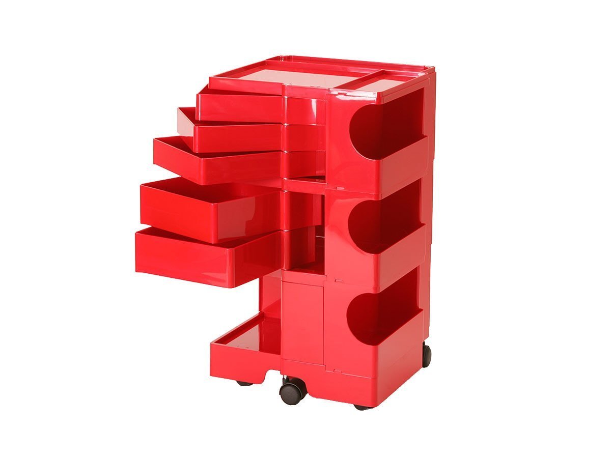 【ビーライン/B LINE / GOODS】のBoby Wagon / ボビーワゴン 3段5トレイ インテリア・キッズ・メンズ・レディースファッション・服の通販 founy(ファニー) 　イタリア　Italy　コレクション　Collection, Seasonal Line　テーブル　Table, Dining Table　デスク　Desk, Work Desk　ニューヨーク　New York, NYC Style　ポケット　Pocket, Pocket Detail　送料無料　Free Shipping　ホーム・キャンプ・アウトドア・お取り寄せ　Home Living / Home & Lifestyle / Camping Gear / Outdoor Camping　家具・インテリア　Home Furniture & Interior. Stylish & Functional Living Spaces　デスク・机　Study & Work Desks　デスクワゴン・サイドワゴン　Mobile Pedestal /Office Cart　ホーム・キャンプ・アウトドア・お取り寄せ　Home Living / Home & Lifestyle / Camping Gear / Outdoor Camping　家具・インテリア　Home Furniture & Interior. Stylish & Functional Living Spaces　収納家具・キャビネット　Storage Furniture　チェストワゴン・移動式収納　Mobile Wagon　レッド|ID: prp329100000001291 ipo3291000000036803230