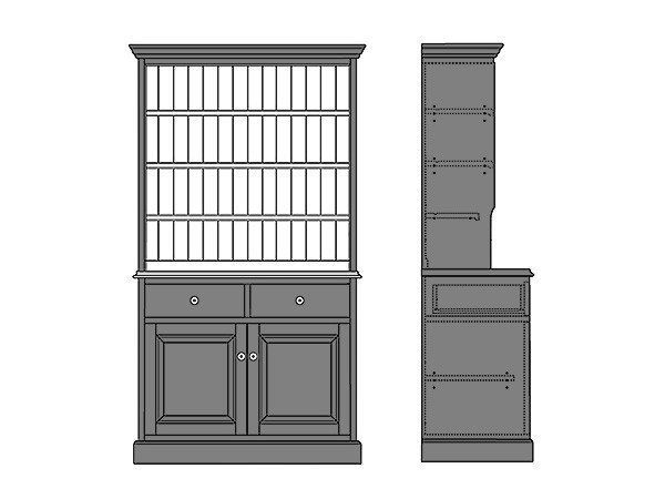 【デ モード/DE MODE / GOODS】のCUP BOARD OPEN W104 / カップボード オープンタイプ 幅104cm インテリア・キッズ・メンズ・レディースファッション・服の通販 founy(ファウニー) 　アンティーク　Antique-Inspired　ヴィンテージ　Vintage Style　ダメージ　Distressed, Destroyed　プレート　Plate, Dish　送料無料　Free Shipping　ホーム・キャンプ・アウトドア・お取り寄せ　Home Living / Home & Lifestyle / Camping Gear / Outdoor Camping　キッチン・ダイニング　Kitchen & Dining Essentials. Stylish & Functional Tableware　キッチン収納　Kitchen Storage　キッチン収納・食器棚・レンジ台　Kitchen Cabinet　ホーム・キャンプ・アウトドア・お取り寄せ　Home Living / Home & Lifestyle / Camping Gear / Outdoor Camping　キッチン・ダイニング　Kitchen & Dining Essentials. Stylish & Functional Tableware　キッチン家電・キッチン用品　Kitchen Appliances & Tools　マグカップ・カップ&ソーサー・陶器食器　Mugs / Cups and Saucers / Ceramic Drinkware　塗装箇所(1):本体|ID: prp329100000001314 ipo3291000000036980686