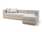 【フライミー ノワール/FLYMEe Noir / GOODS】のCHAISE LONGUE / シェーズロング n5956(右アーム) 組合せ例:2人掛け片肘ソファ(右アーム)、シェーズロング(左アーム)|ID: prp329100000001349 ipo3291000000030245582