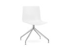 【アルペール/arper / GOODS】のCatifa 46 Armless Chair / カティファ46 アームレスチェア 単色タイプ 回転柱脚 シートホワイト、脚部アルミ(光沢仕上)|ID:prp329100000001390