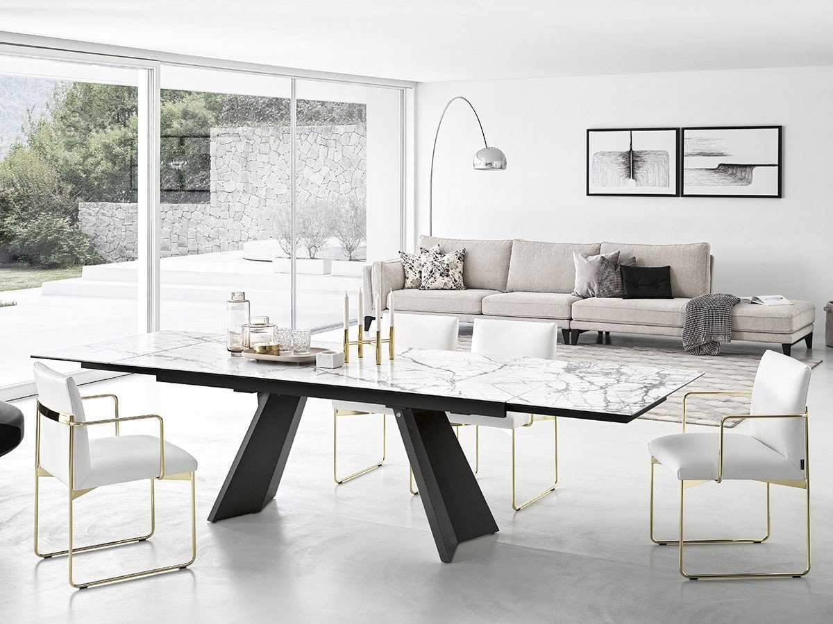 【カリガリス/Calligaris / GOODS】のICARO / イカロ CS/4114-R 160 インテリア・キッズ・メンズ・レディースファッション・服の通販 founy(ファニー) テーブル Table, Dining Table モダン Modern, Contemporary ホーム・キャンプ・アウトドア・お取り寄せ Home Living / Home & Lifestyle / Camping Gear / Outdoor Camping 家具・インテリア Home Furniture & Interior. Stylish & Functional Living Spaces テーブル Dining, Coffee & Side Tables ダイニングテーブル・食卓テーブル Dining Tables 天板P2C ホワイトマーブル、脚部P15L マットブラック|ID: prp329100000001505 ipo3291000000036862016