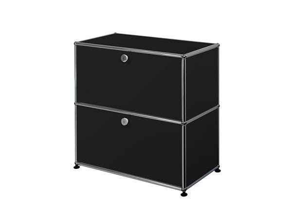 【ユーエスエム/USM / GOODS】のUSM Haller Sideboard / USMハラー サイドボード W / D / H:773 / 373 / 740mm ドロップダウンドア × 2 インテリア・キッズ・メンズ・レディースファッション・服の通販 founy(ファニー) コレクション Collection, Seasonal Line コンパクト Compact, Small Size シンプル Simple, Minimal ダウン Down, Puffer テーブル Table, Dining Table デスク Desk, Work Desk ドロップ Drop Shoulder, Dropped Style ニューヨーク New York, NYC Style ボックス Boxy, Box Shape ホーム・キャンプ・アウトドア・お取り寄せ Home Living / Home & Lifestyle / Camping Gear / Outdoor Camping 家具・インテリア Home Furniture & Interior. Stylish & Functional Living Spaces 収納家具・キャビネット Storage Furniture サイドボード・リビング収納 Cabinet / Storage Cabinet グラファイトブラック(基本定番色)|ID: prp329100000001539 ipo3291000000036813715