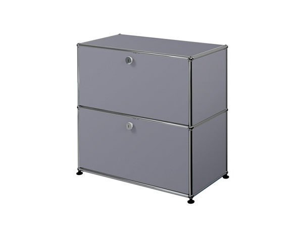 【ユーエスエム/USM / GOODS】のUSM Haller Sideboard / USMハラー サイドボード W / D / H:773 / 373 / 740mm ドロップダウンドア × 2 インテリア・キッズ・メンズ・レディースファッション・服の通販 founy(ファニー) コレクション Collection, Seasonal Line コンパクト Compact, Small Size シンプル Simple, Minimal ダウン Down, Puffer テーブル Table, Dining Table デスク Desk, Work Desk ドロップ Drop Shoulder, Dropped Style ニューヨーク New York, NYC Style ボックス Boxy, Box Shape ホーム・キャンプ・アウトドア・お取り寄せ Home Living / Home & Lifestyle / Camping Gear / Outdoor Camping 家具・インテリア Home Furniture & Interior. Stylish & Functional Living Spaces 収納家具・キャビネット Storage Furniture サイドボード・リビング収納 Cabinet / Storage Cabinet ミッドグレー(海外取り寄せ)|ID: prp329100000001539 ipo3291000000036813721