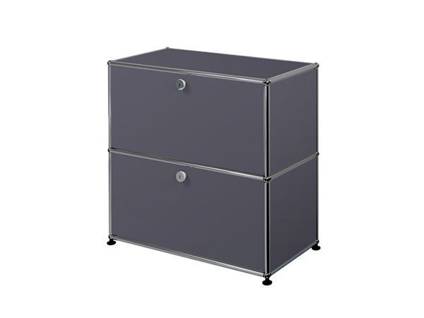 【ユーエスエム/USM / GOODS】のUSM Haller Sideboard / USMハラー サイドボード W / D / H:773 / 373 / 740mm ドロップダウンドア × 2 インテリア・キッズ・メンズ・レディースファッション・服の通販 founy(ファニー) コレクション Collection, Seasonal Line コンパクト Compact, Small Size シンプル Simple, Minimal ダウン Down, Puffer テーブル Table, Dining Table デスク Desk, Work Desk ドロップ Drop Shoulder, Dropped Style ニューヨーク New York, NYC Style ボックス Boxy, Box Shape ホーム・キャンプ・アウトドア・お取り寄せ Home Living / Home & Lifestyle / Camping Gear / Outdoor Camping 家具・インテリア Home Furniture & Interior. Stylish & Functional Living Spaces 収納家具・キャビネット Storage Furniture サイドボード・リビング収納 Cabinet / Storage Cabinet アントラサイト(海外取り寄せ)|ID: prp329100000001539 ipo3291000000036813723