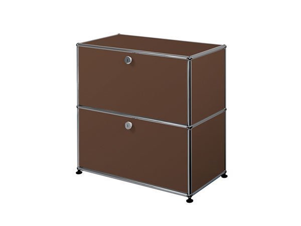 【ユーエスエム/USM / GOODS】のUSM Haller Sideboard / USMハラー サイドボード W / D / H:773 / 373 / 740mm ドロップダウンドア × 2 インテリア・キッズ・メンズ・レディースファッション・服の通販 founy(ファニー) コレクション Collection, Seasonal Line コンパクト Compact, Small Size シンプル Simple, Minimal ダウン Down, Puffer テーブル Table, Dining Table デスク Desk, Work Desk ドロップ Drop Shoulder, Dropped Style ニューヨーク New York, NYC Style ボックス Boxy, Box Shape ホーム・キャンプ・アウトドア・お取り寄せ Home Living / Home & Lifestyle / Camping Gear / Outdoor Camping 家具・インテリア Home Furniture & Interior. Stylish & Functional Living Spaces 収納家具・キャビネット Storage Furniture サイドボード・リビング収納 Cabinet / Storage Cabinet USM ブラウン(海外取り寄せ)|ID: prp329100000001539 ipo3291000000036813736