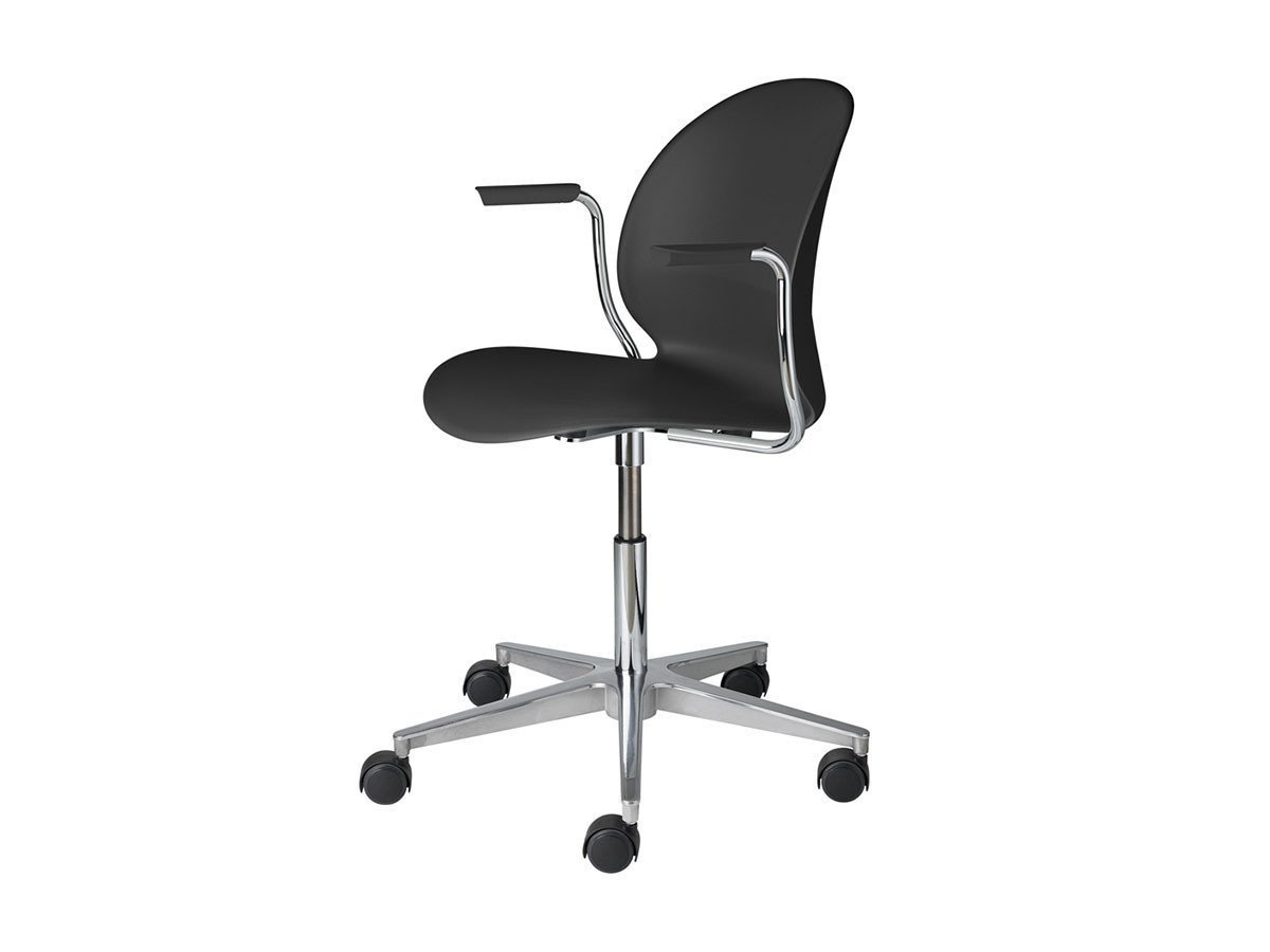 【フリッツ ハンセン/FRITZ HANSEN / GOODS】のN02 RECYCLE / N02 リサイクル アームチェア プラスチックキャスター付きベース N02-31 インテリア・キッズ・メンズ・レディースファッション・服の通販 founy(ファニー) 　サテン　Satin, Glossy Fabric　テーブル　Table, Dining Table　ワーク　Workwear, Utility Style　送料無料　Free Shipping　ホーム・キャンプ・アウトドア・お取り寄せ　Home Living / Home & Lifestyle / Camping Gear / Outdoor Camping　家具・インテリア　Home Furniture & Interior. Stylish & Functional Living Spaces　チェア・椅子　Seating & Chairs　アームチェア・アクセントチェア　Armchairs & Accent Chairs　ホーム・キャンプ・アウトドア・お取り寄せ　Home Living / Home & Lifestyle / Camping Gear / Outdoor Camping　家具・インテリア　Home Furniture & Interior. Stylish & Functional Living Spaces　チェア・椅子　Seating & Chairs　オフィスチェア・在宅ワーク用チェア　Office & Desk Chairs　ブラック|ID: prp329100000001598 ipo3291000000033429964