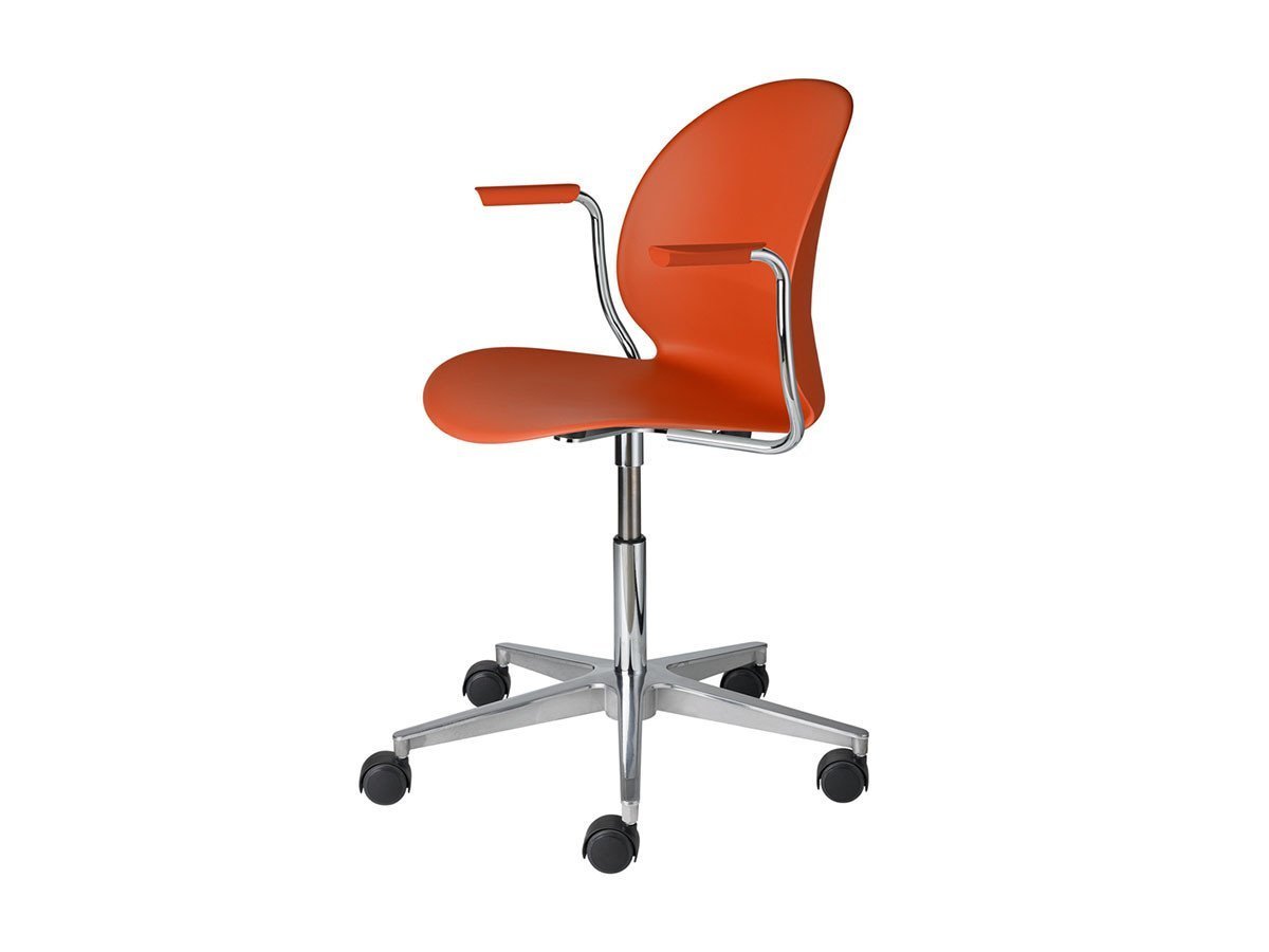 【フリッツ ハンセン/FRITZ HANSEN / GOODS】のN02 RECYCLE / N02 リサイクル アームチェア プラスチックキャスター付きベース N02-31 インテリア・キッズ・メンズ・レディースファッション・服の通販 founy(ファニー) 　サテン　Satin, Glossy Fabric　テーブル　Table, Dining Table　ワーク　Workwear, Utility Style　送料無料　Free Shipping　ホーム・キャンプ・アウトドア・お取り寄せ　Home Living / Home & Lifestyle / Camping Gear / Outdoor Camping　家具・インテリア　Home Furniture & Interior. Stylish & Functional Living Spaces　チェア・椅子　Seating & Chairs　アームチェア・アクセントチェア　Armchairs & Accent Chairs　ホーム・キャンプ・アウトドア・お取り寄せ　Home Living / Home & Lifestyle / Camping Gear / Outdoor Camping　家具・インテリア　Home Furniture & Interior. Stylish & Functional Living Spaces　チェア・椅子　Seating & Chairs　オフィスチェア・在宅ワーク用チェア　Office & Desk Chairs　ダークオレンジ|ID: prp329100000001598 ipo3291000000033429965