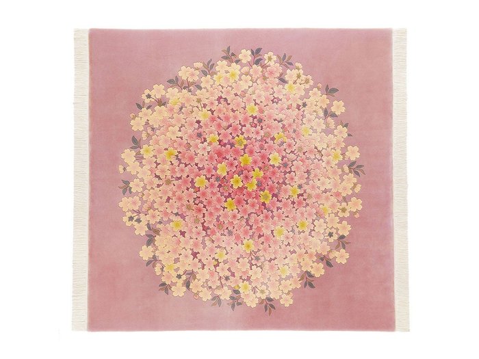 【山形緞通/Yamagata Dantsu / GOODS】のCLASSIC LINE okazu / 古典ライン 桜花図 262 × 262cm インテリア・キッズ・メンズ・レディースファッション・服の通販 founy(ファニー) https://founy.com/ ホーム・キャンプ・アウトドア・お取り寄せ Home Living / Home & Lifestyle / Camping Gear / Outdoor Camping 家具・インテリア Home Furniture & Interior. Stylish & Functional Living Spaces その他 インテリア雑貨、家具 Home Decor & Furniture Extras |ID: prp329100000001694 ipo3291000000030255486