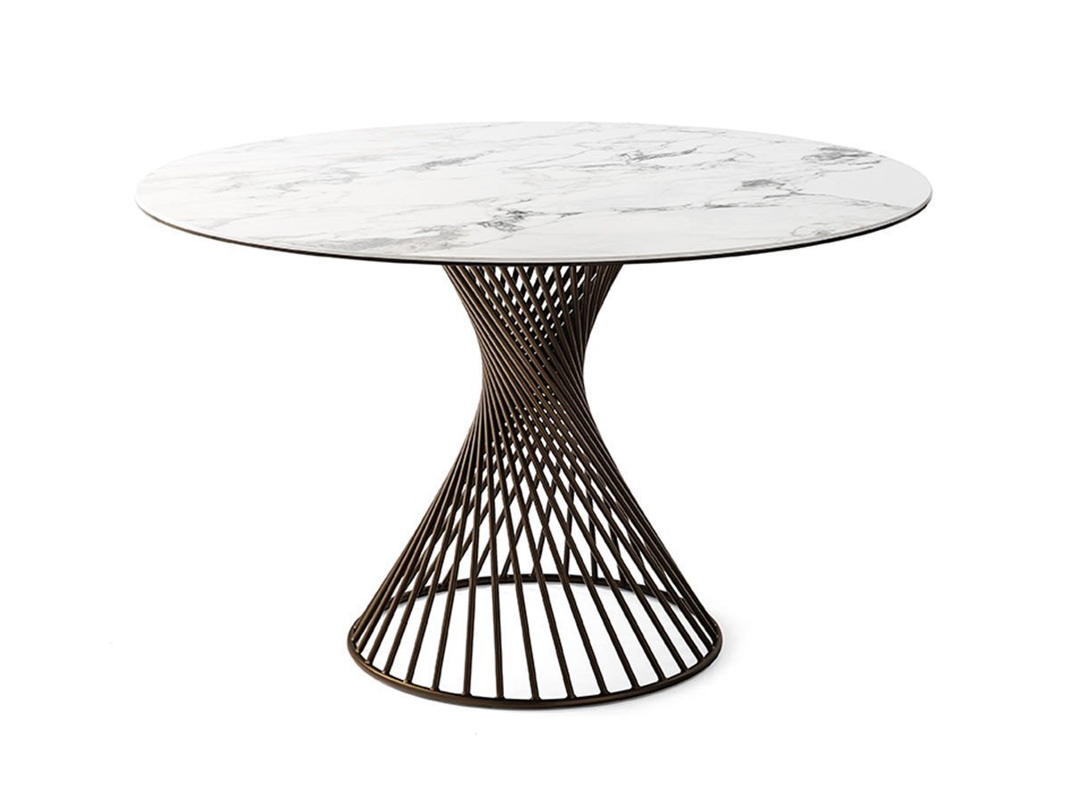 【カリガリス/Calligaris / GOODS】のVORTEX / ヴォルテックス セラミック天板 CS/4108-FD 120 人気、トレンドファッション・服の通販 founy(ファニー) 　コンパクト　Compact　テーブル　Table　フレーム　Flame　ラウンド　Round　ホーム・キャンプ・アウトドア・お取り寄せ　Home,Garden,Outdoor,Camping Gear　家具・インテリア　Furniture　テーブル　Table　ダイニングテーブル　Dining Table　other-2|ID: prp329100000001738 ipo3291000000031465653