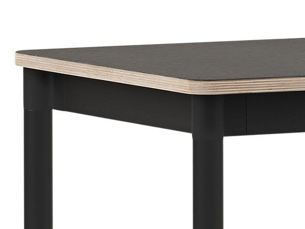 【ムート/MUUTO / GOODS】のBASE HIGH TABLE / ベース ハイテーブル (190 × 50 × H:105) インテリア・キッズ・メンズ・レディースファッション・服の通販 founy(ファニー) 　アクリル　Acrylic　シンプル　Simple　テーブル　Table　フレーム　Flame　ホーム・キャンプ・アウトドア・お取り寄せ　Home,Garden,Outdoor,Camping Gear　家具・インテリア　Furniture　テーブル　Table　コンソール・カウンターテーブル　Console/Counter Table　ブラックリノリウム / プライウッド / ブラック|ID: prp329100000001743 ipo3291000000030183003