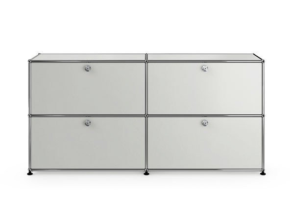 【ユーエスエム/USM / GOODS】のUSM Haller Sideboard / USMハラー サイドボード W / D / H:1523 / 373 / 740mm ドロップダウンドア × 4 インテリア・キッズ・メンズ・レディースファッション・服の通販 founy(ファニー) 　コレクション　Collection, Seasonal Line　シンプル　Simple, Minimal　ダウン　Down, Puffer　テーブル　Table, Dining Table　デスク　Desk, Work Desk　ドロップ　Drop Shoulder, Dropped Style　ニューヨーク　New York, NYC Style　バランス　Balance, Style Balance　ボックス　Boxy, Box Shape　ホーム・キャンプ・アウトドア・お取り寄せ　Home Living / Home & Lifestyle / Camping Gear / Outdoor Camping　家具・インテリア　Home Furniture & Interior. Stylish & Functional Living Spaces　収納家具・キャビネット　Storage Furniture　サイドボード・リビング収納　Cabinet / Storage Cabinet　ライトグレー(海外取り寄せ)|ID: prp329100000001758 ipo3291000000036708592