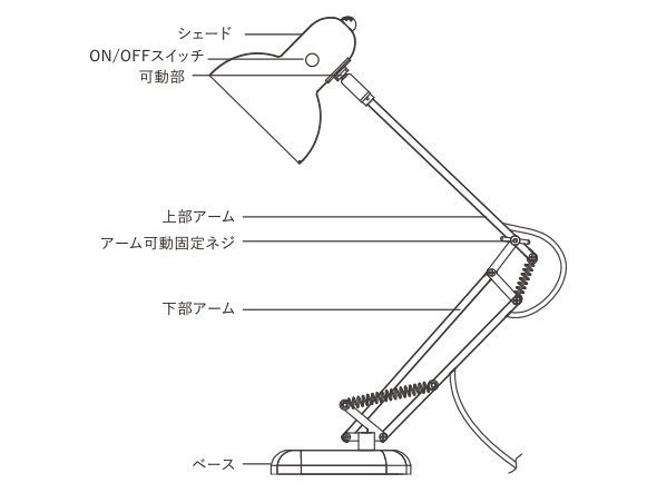 【ハモサ/HERMOSA / GOODS】のCALTON DESK LAMP / カールトン デスクランプ インテリア・キッズ・メンズ・レディースファッション・服の通販 founy(ファニー) 　送料無料　Free Shipping　シルバー　Silver, Metallic Silver　ツイスト　Tweed, Tweed Fabric　デスク　Desk, Work Desk　ヴィンテージ　Vintage Style　ホーム・キャンプ・アウトドア・お取り寄せ　Home Living / Home & Lifestyle / Camping Gear / Outdoor Camping　家具・インテリア　Home Furniture & Interior. Stylish & Functional Living Spaces　ライト・照明　Lamps & Lighting Fixtures　デスクライト・卓上照明　Desk Lamp / Table Lamp / Study Light　姿図|ID: prp329100000001774 ipo3291000000030251194