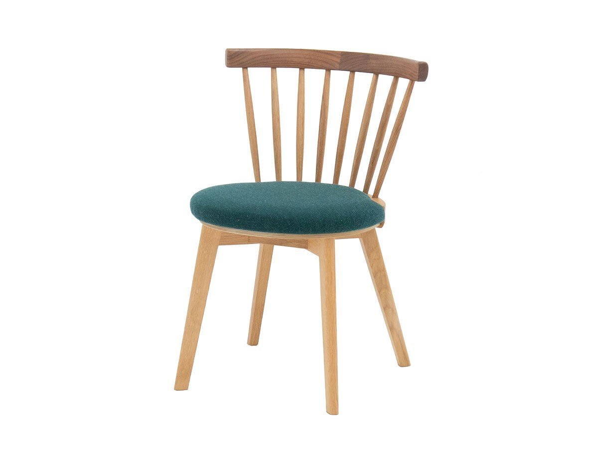 【ベンカ/BENCA / GOODS】のJASMINE Dining chair M / ジャスミン ダイニングチェア M インテリア・キッズ・メンズ・レディースファッション・服の通販 founy(ファニー) 　送料無料　Free Shipping　カラフル　Colorful Design　スピンドル　Spindle, Drawcord　ラウンド　Round, Round Neck　リラックス　Relax, Relaxed Fit　ホーム・キャンプ・アウトドア・お取り寄せ　Home Living / Home & Lifestyle / Camping Gear / Outdoor Camping　家具・インテリア　Home Furniture & Interior. Stylish & Functional Living Spaces　チェア・椅子　Seating & Chairs　ダイニングチェア・木製チェア　Dining Chairs　張地:NC-044、フレーム:オーク × ウォールナット|ID: prp329100000001782 ipo3291000000036273399