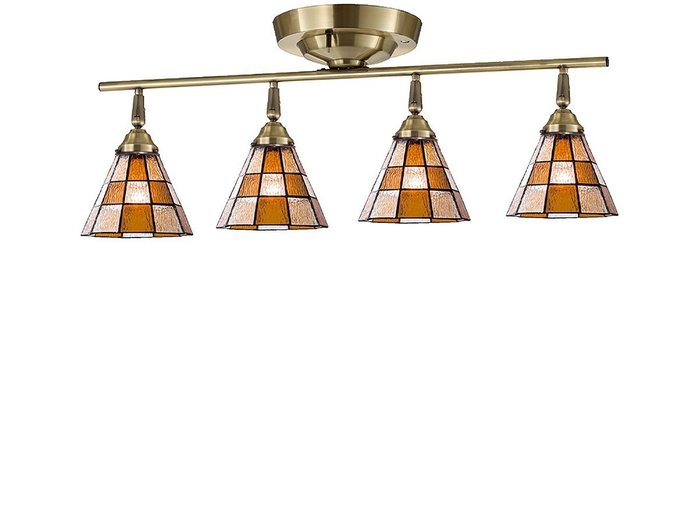 【フライミー ファクトリー/FLYMEe Factory / GOODS】のCUSTOM SERIES 4 Ceiling Lamp × Stained Glass Checker / カスタムシリーズ 4灯シーリングランプ × ステンドグラス(チェッカー) インテリア・キッズ・メンズ・レディースファッション・服の通販 founy(ファニー) https://founy.com/ 送料無料 Free Shipping イエロー Yellow オレンジ Orange ハンド Hand ホーム・キャンプ・アウトドア・お取り寄せ Home,Garden,Outdoor,Camping Gear 家具・インテリア Furniture ライト・照明 Lighting & Light Fixtures シーリングライト Ceiling Light |ID: prp329100000001882 ipo3291000000031902972
