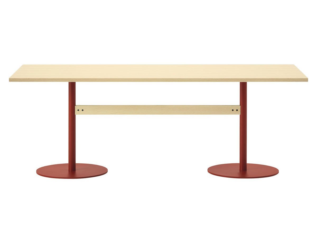 【ティーアンドオー/T&O / GOODS】のTable 180/200/240 / テーブル 180/200/240 インテリア・キッズ・メンズ・レディースファッション・服の通販 founy(ファニー) 　テーブル　Table　ホーム・キャンプ・アウトドア・お取り寄せ　Home,Garden,Outdoor,Camping Gear　家具・インテリア　Furniture　その他 インテリア雑貨、家具　Furniture, Interior, Others　ウッド:アッシュ NL-0(ウレタン塗装 / ナチュラルホワイト)、脚部:レッド、サイズ:幅240|ID: prp329100000001892 ipo3291000000030179517