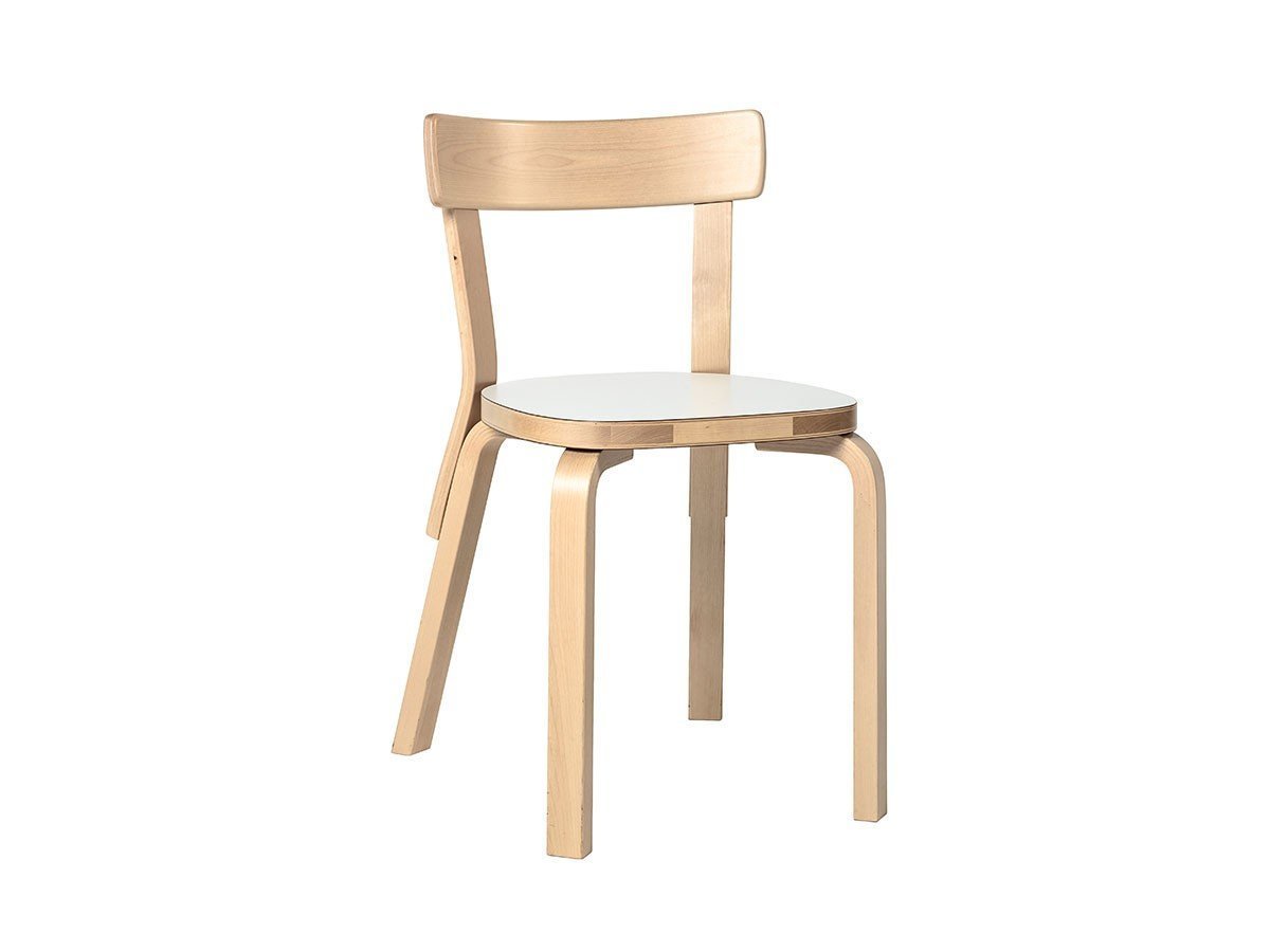 【アルテック/artek / GOODS】のCHAIR 69 / チェア 69 インテリア・キッズ・メンズ・レディースファッション・服の通販 founy(ファニー) 　送料無料　Free Shipping　シンプル　Simple　人気　Popularity　ホーム・キャンプ・アウトドア・お取り寄せ　Home,Garden,Outdoor,Camping Gear　家具・インテリア　Furniture　チェア・椅子　Chair　ダイニングチェア　Dining Chair　本体:ナチュラルラッカー / 座面:ホワイトラミネート|ID: prp329100000001963 ipo3291000000026910371