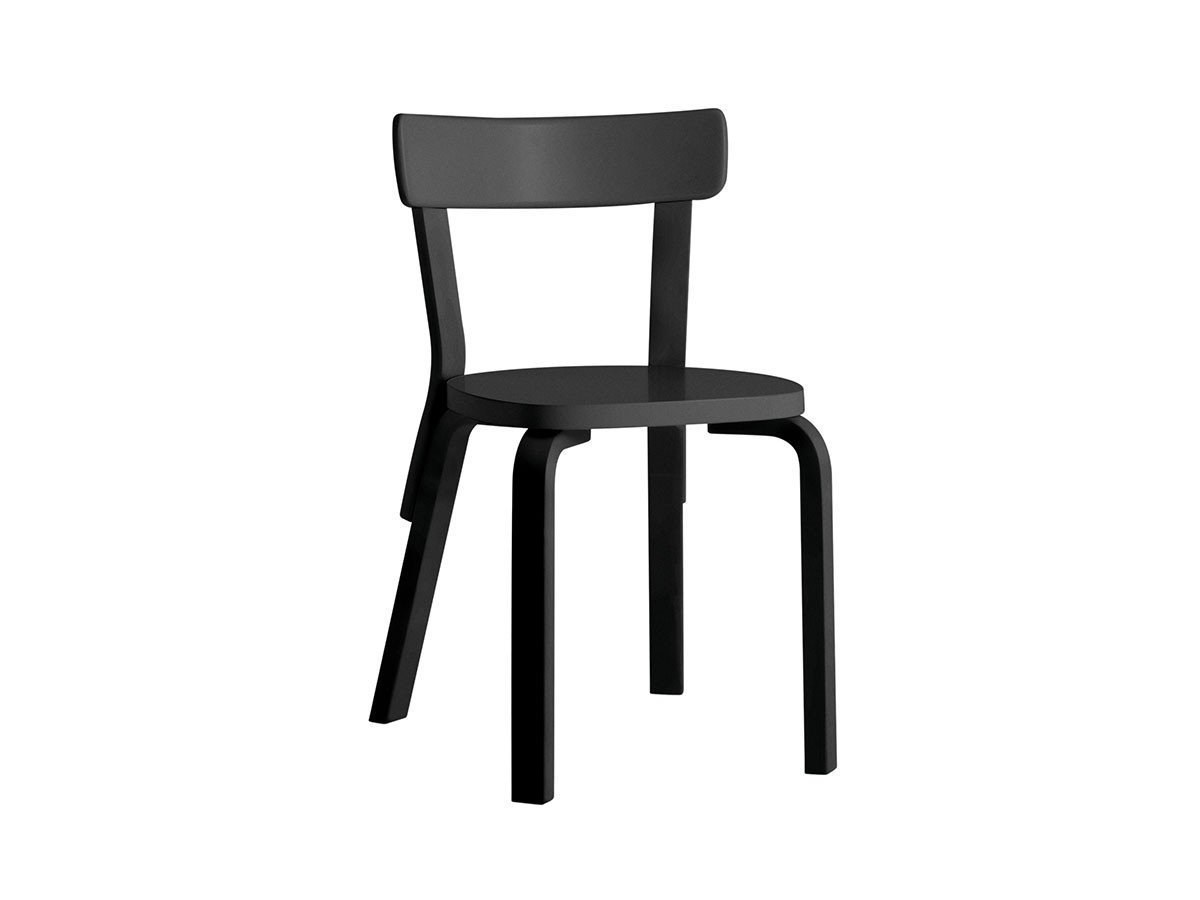 【アルテック/artek / GOODS】のCHAIR 69 / チェア 69 インテリア・キッズ・メンズ・レディースファッション・服の通販 founy(ファニー) 　送料無料　Free Shipping　シンプル　Simple　人気　Popularity　ホーム・キャンプ・アウトドア・お取り寄せ　Home,Garden,Outdoor,Camping Gear　家具・インテリア　Furniture　チェア・椅子　Chair　ダイニングチェア　Dining Chair　本体:ブラックラッカー / 背座:ブラックラッカー|ID: prp329100000001963 ipo3291000000026910379