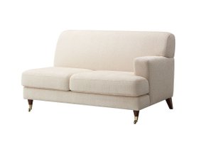 【フライミー ブラン/FLYMEe Blanc / GOODS】の2P SOFA / 2人掛け片肘ソファ n59103(左アーム・真鍮キャスター脚) 人気、トレンドファッション・服の通販 founy(ファニー) クッション Cushion フォルム Form ホーム・キャンプ・アウトドア・お取り寄せ Home,Garden,Outdoor,Camping Gear 家具・インテリア Furniture ソファー Sofa |ID:prp329100000001967