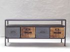 【ライフファニチャー/LIFE FURNITURE / GOODS】のIRON WOODEN TV BOARD / アイアン ウッデン TVボード ボックスの位置は入れ替えが可能です。|ID: prp329100000002012 ipo3291000000030241754
