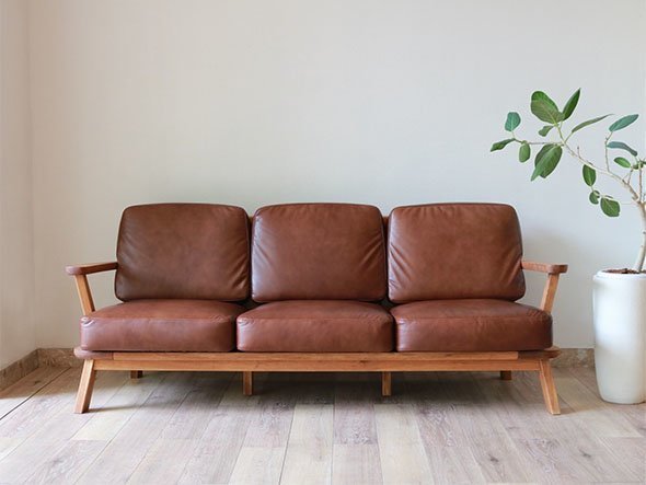 【ミノ/MINO / GOODS】のSofa 3S / ソファ 3人掛け(本革) 人気、トレンドファッション・服の通販 founy(ファニー) 　クッション　Cushion　ダブル　Double　フレーム　Flame　メッシュ　Mesh　ワンポイント　One Point　ホーム・キャンプ・アウトドア・お取り寄せ　Home,Garden,Outdoor,Camping Gear　家具・インテリア　Furniture　ソファー　Sofa　other-3|ID: prp329100000002164 ipo3291000000031535968