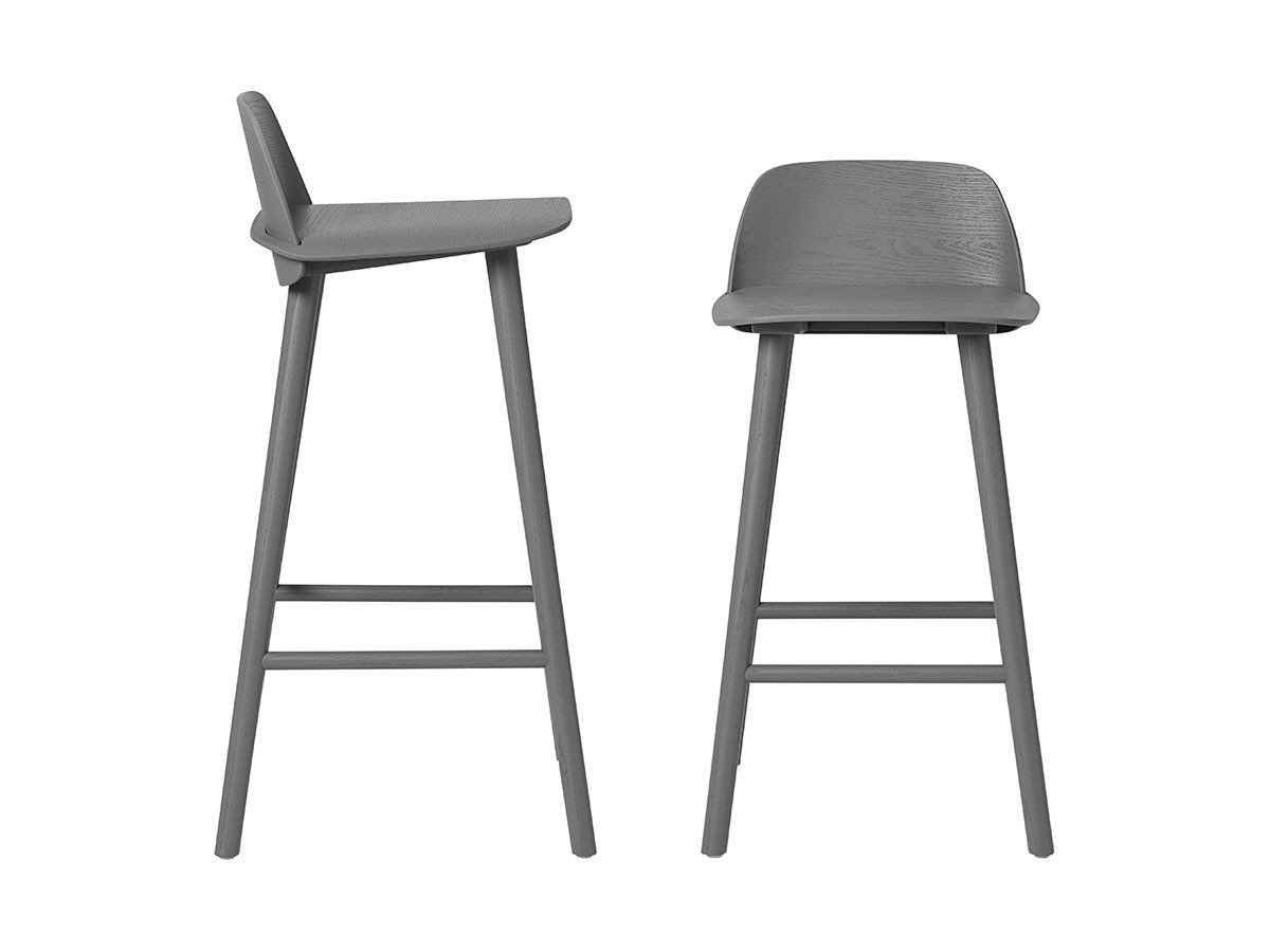 【ムート/MUUTO / GOODS】のNERD BAR STOOL / ナードバースツール(座面高75cm) インテリア・キッズ・メンズ・レディースファッション・服の通販 founy(ファニー) 　送料無料　Free Shipping　ウッド　Wood　ホーム・キャンプ・アウトドア・お取り寄せ　Home,Garden,Outdoor,Camping Gear　家具・インテリア　Home Furniture & Interior. Stylish & Functional Living Spaces　チェア・椅子　Chair　スツール　Stool　ホーム・キャンプ・アウトドア・お取り寄せ　Home,Garden,Outdoor,Camping Gear　家具・インテリア　Home Furniture & Interior. Stylish & Functional Living Spaces　チェア・椅子　Chair　カウンターチェア・ハイスツール　Counter Chair/High Stool　座面高は2サイズ展開です。左:座面高75cm(本商品)、右:座面高65cm|ID: prp329100000002193 ipo3291000000030233552