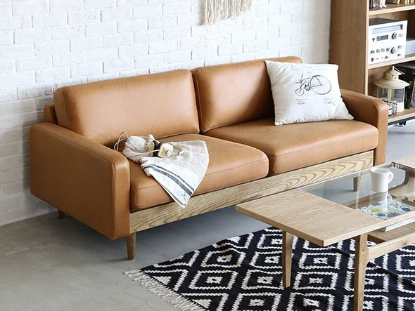 【イージーライフ/Easy Life / GOODS】のFLEET SOFA / フリート 3人掛けソファ(レザーテックス) 人気、トレンドファッション・服の通販 founy(ファニー) 　オイル　Body Oil　シンプル　Simple, Minimal　ファブリック　Fabric, Textile　フレーム　Frame, Outline　ホーム・キャンプ・アウトドア・お取り寄せ　Home Living / Home & Lifestyle / Camping Gear / Outdoor Camping　家具・インテリア　Home Furniture & Interior. Stylish & Functional Living Spaces　ソファー　Couches & Sofas　other-5|ID: prp329100000002234 ipo3291000000031533833