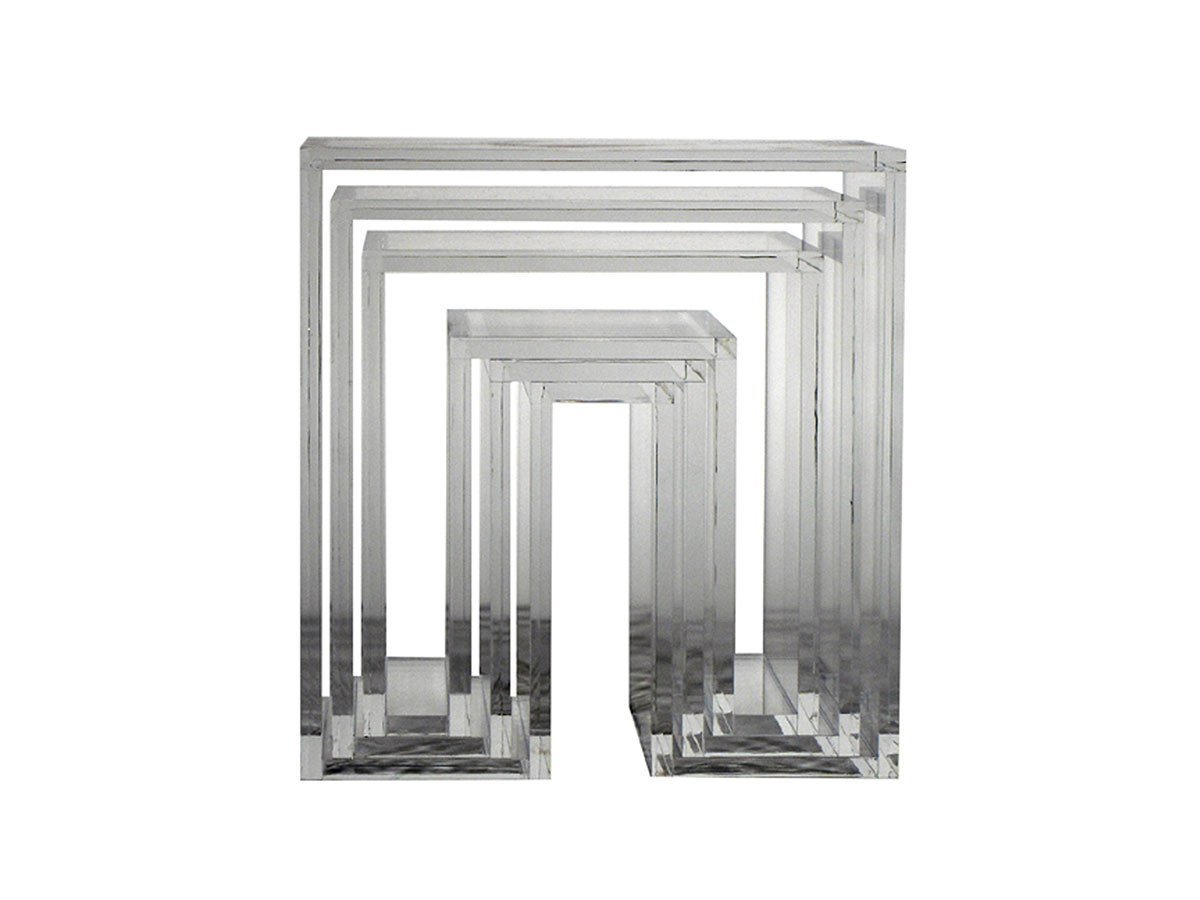 【アボード/abode / GOODS】のSHOJI - nesting table / ショージ ネスティングテーブル インテリア・キッズ・メンズ・レディースファッション・服の通販 founy(ファニー) 　送料無料　Free Shipping　アクリル　Acrylic Material　テーブル　Table, Dining Table　ホーム・キャンプ・アウトドア・お取り寄せ　Home Living / Home & Lifestyle / Camping Gear / Outdoor Camping　家具・インテリア　Home Furniture & Interior. Stylish & Functional Living Spaces　その他 インテリア雑貨、家具　Home Decor & Furniture Extras　クリア(受注生産品)|ID: prp329100000002294 ipo3291000000030178508