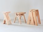 【石巻工房/Ishinomaki Laboratory / GOODS】のISHINOMAKI STOOL / 石巻スツール 左:栗駒杉、中央:本商品(屋久島地杉)、右:レッドシダー集成材|ID:prp329100000002306